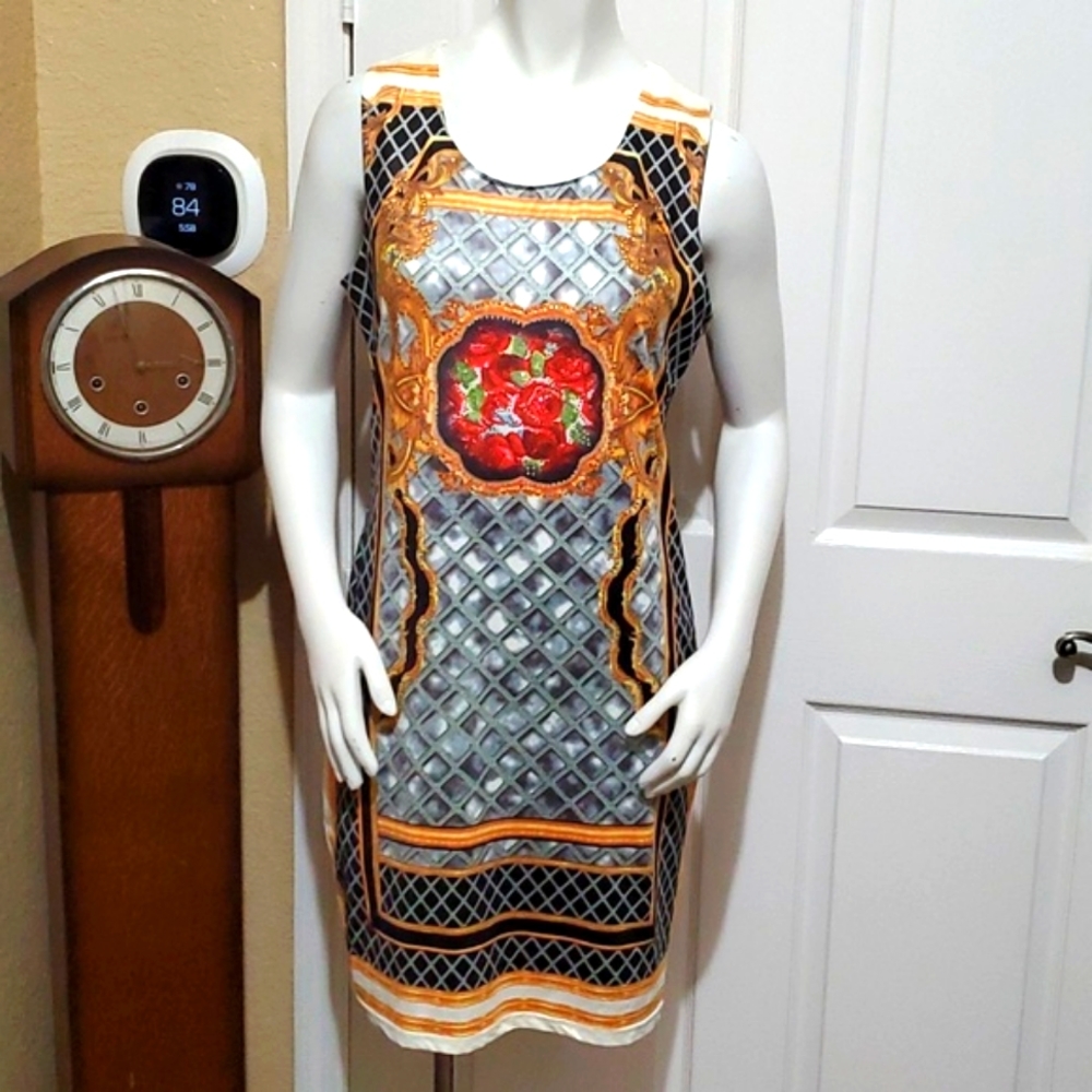 Bacci Sleeveless Rhinestones Embellished mini dress size M